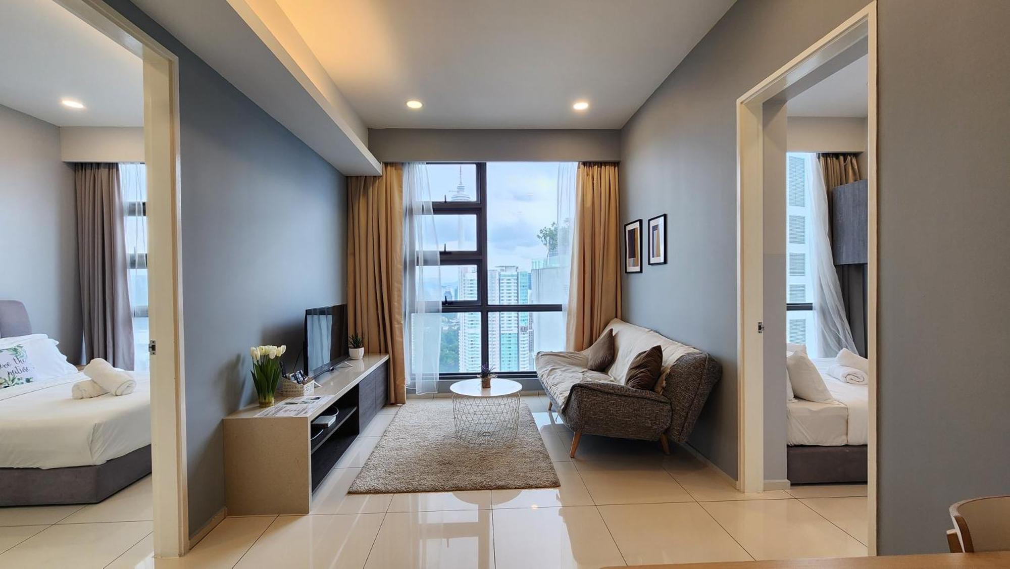 쿠알라룸푸르 Skyline View In Bukit Bintang The Robertson 42F 아파트 외부 사진
